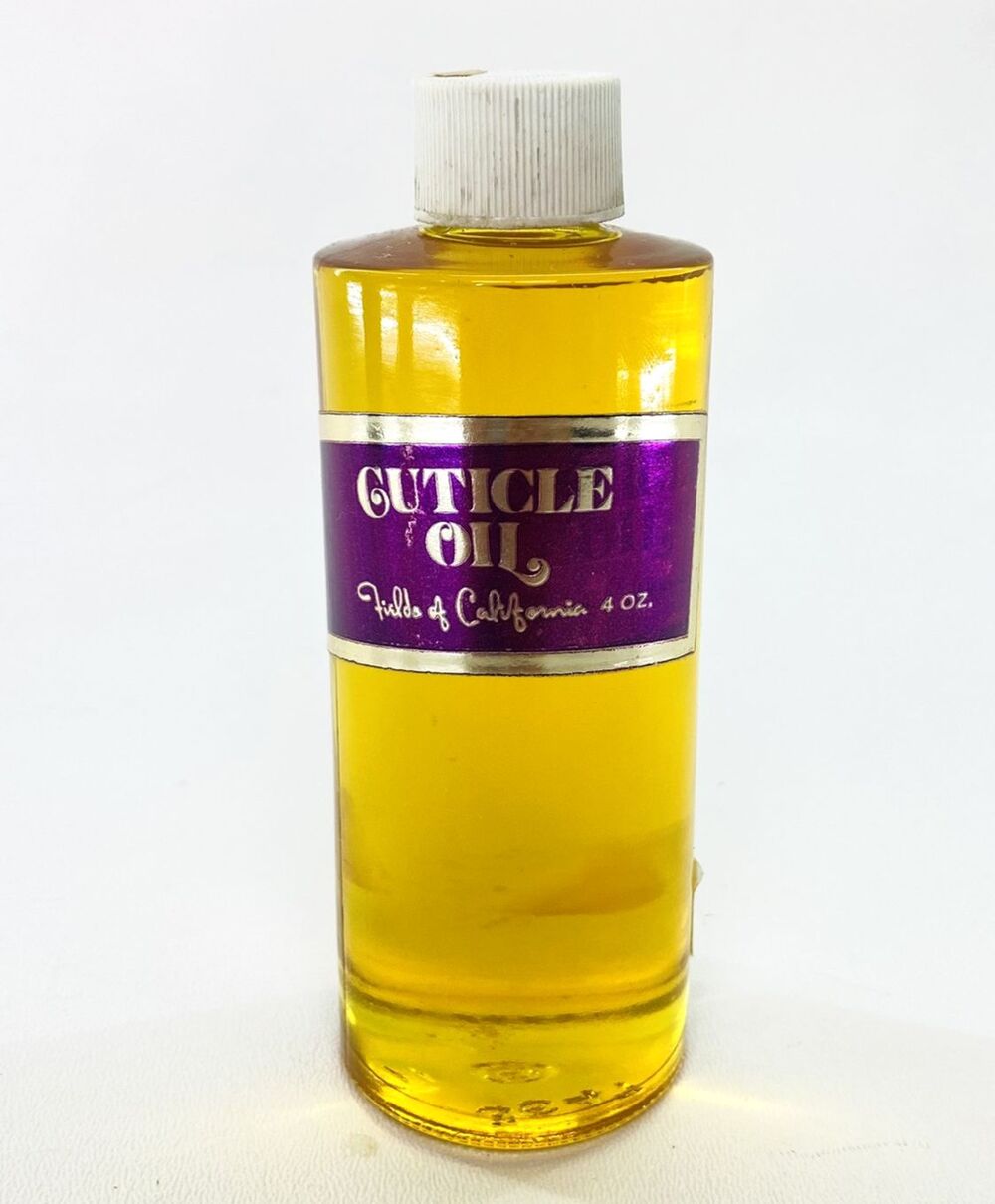 Vintage Cuticle Oil Glass Botte by Fields of California 4 oz Full (Please Read)